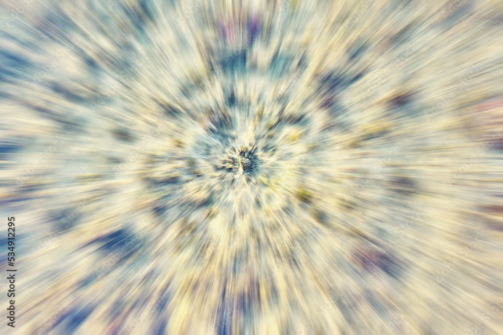 Naklejka premium Motion blurred abstract background or wallpaper with zoom effect.