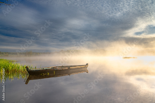 boat on the lake