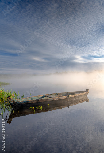 boat on the lake