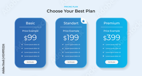 Pricing plans infographic presentation slide template