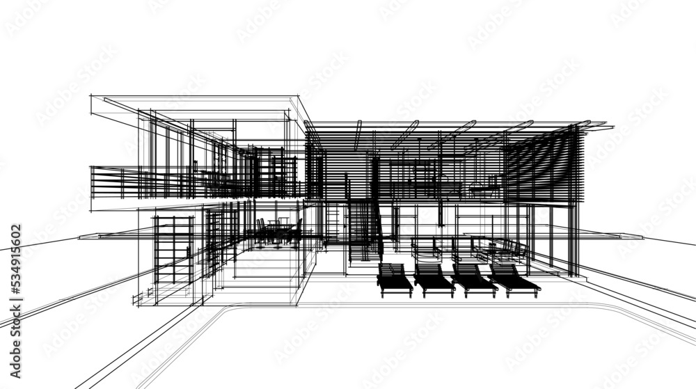abstract architectural sketch abstract architectural sketch