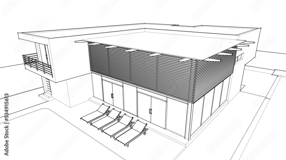 3d model of a building 3d model of a building