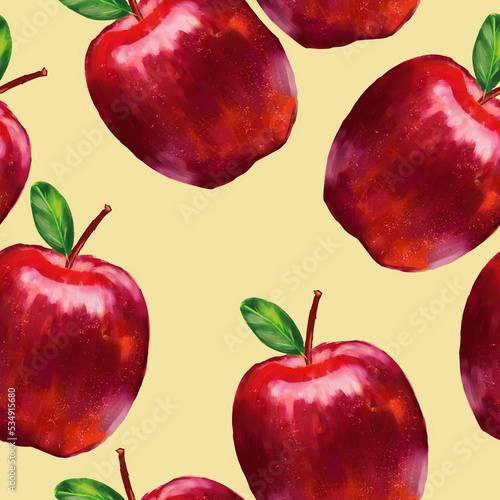 Apple pattern wallpaper background