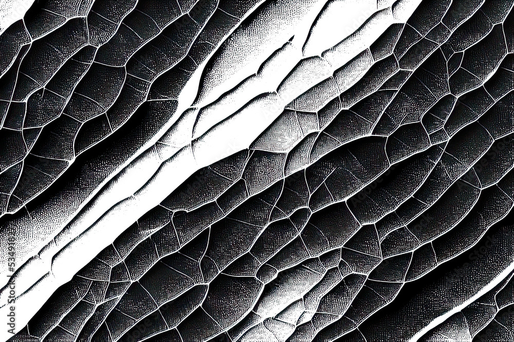 Obraz premium Rough grunge background black and white. Monochrome texture.Pattern of cracks, chips, scuffs. Abstract vintage surface with grunge patterns. Backdrop. Background. 