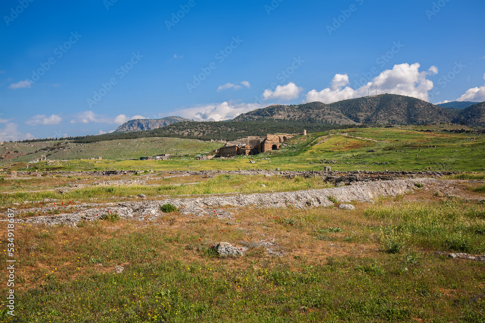 Hierapolis is an Ancient City in Pamukkale, Denizli in Turkey