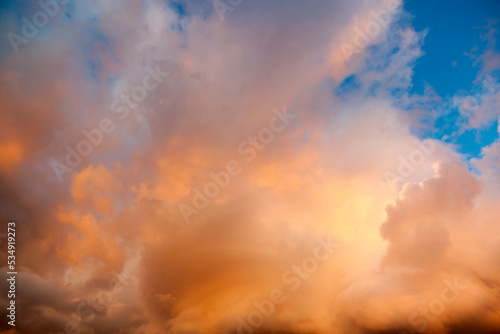 Dramatic Sunset Cloud Formation