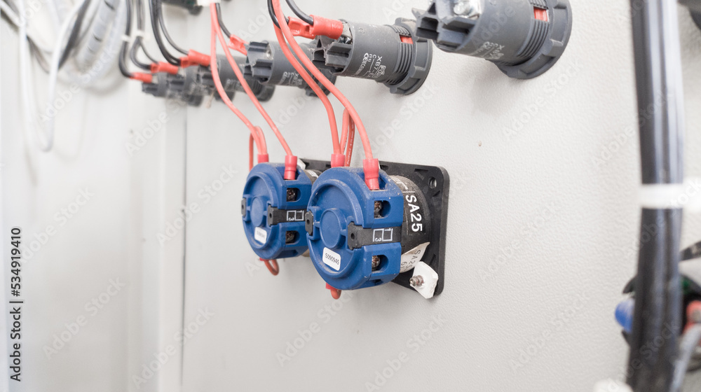 Wiring connection for manual selector switch. Wiring connection for manual selector switch.