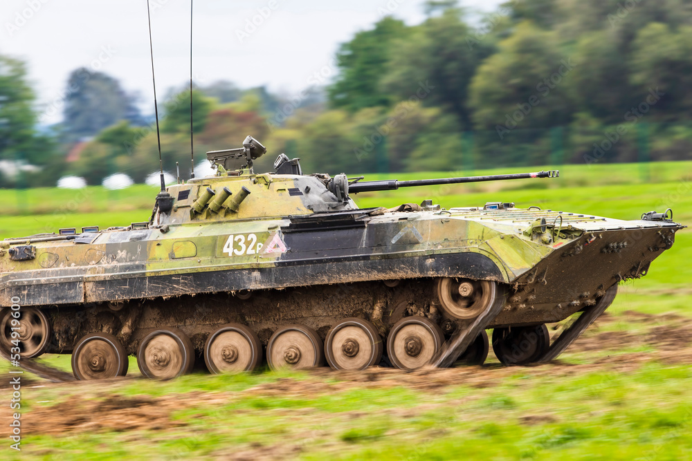 Ostrava Czech Republic 2022 09 15 The BMP 2 Is An Amphibious Infantry Ostrava Czech Republic 2022 09 15 The BMP 2 Is An Amphibious Infantry
