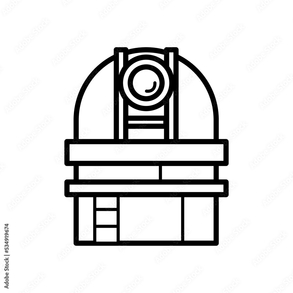 Obserwatorium astronomiczne , teleskop - ikona wektorowa Obserwatorium astronomiczne , teleskop - ikona wektorowa