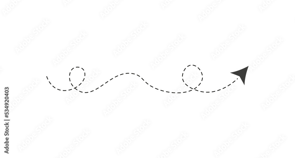 Dashed line arrow Dashed line arrow