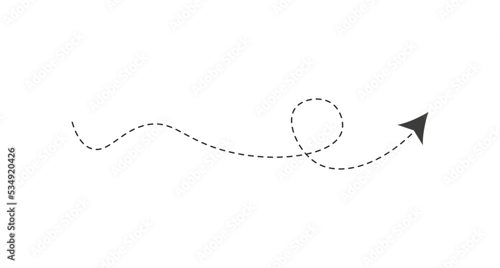 Dashed line arrow Dashed line arrow