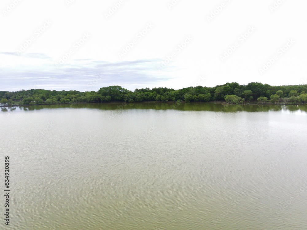 Mangrove ponds in Mengare Gresik East Java Indonesia