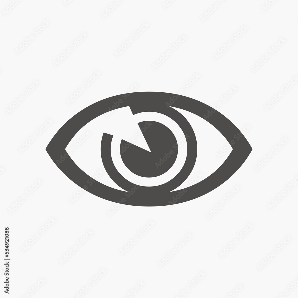 eye icon vector isolated. look, visible, view, see symbol eye icon vector isolated. look, visible, view, see symbol