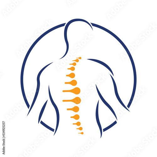 Medical logo design. Bone or DNA logo design