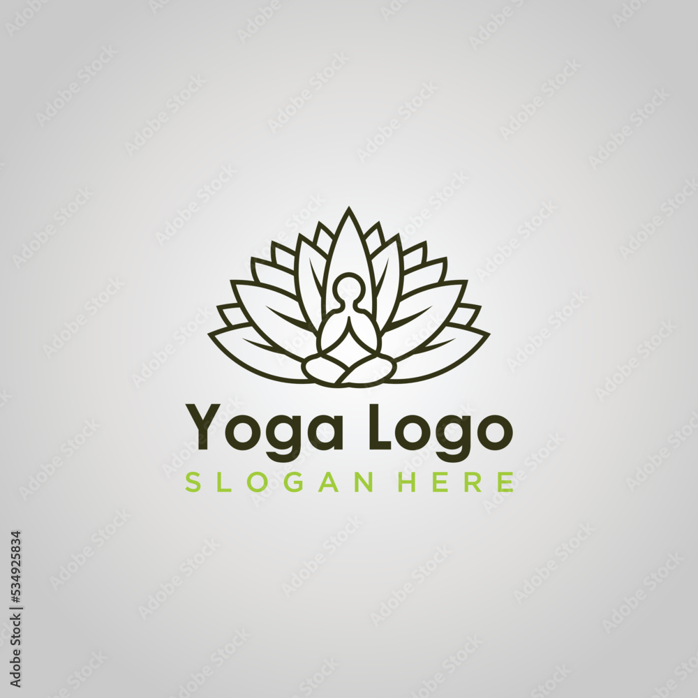 Yoga logo vector emblem Yoga logo vector emblem