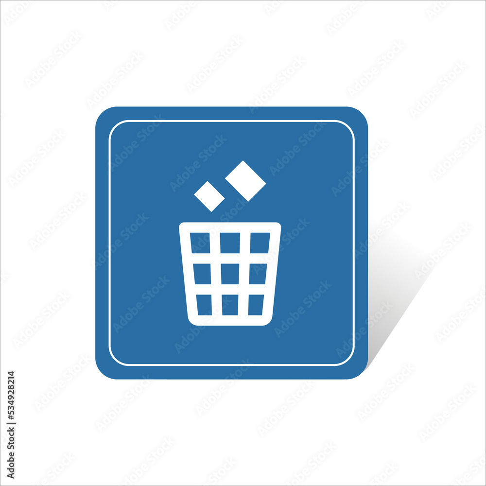 the trash can area sign vector the trash can area sign vector