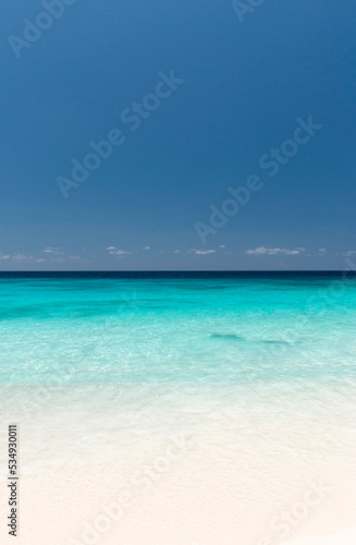 white sand beach and turquoise waters © Hodossy