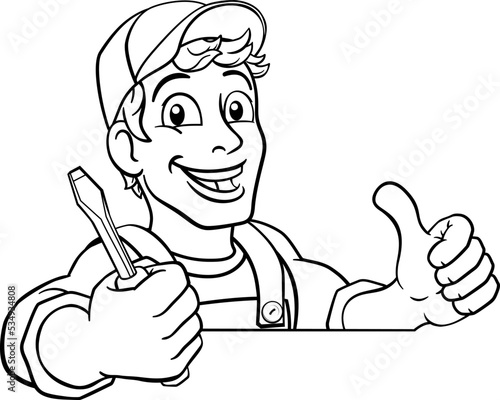 Electrician handyman man ha...