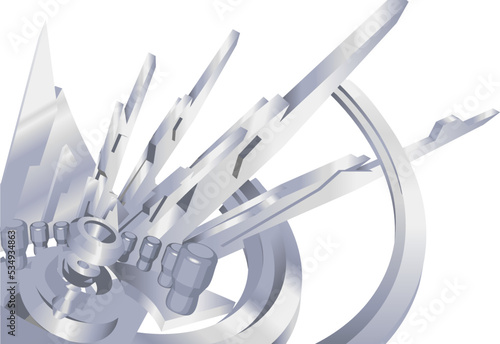 A 3D background hi tech technology concept