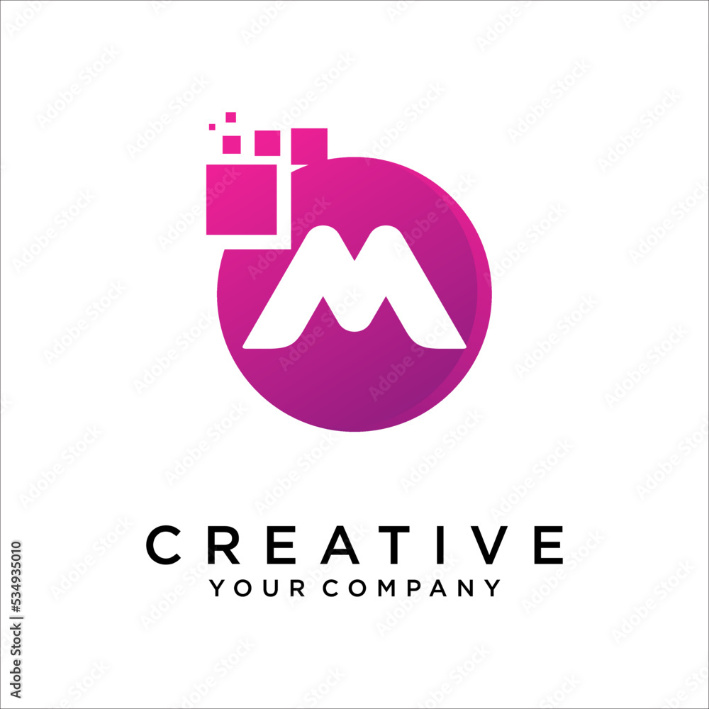 Letter M Logo Design Template Vector Element Letter M Logo Design Template Vector Element