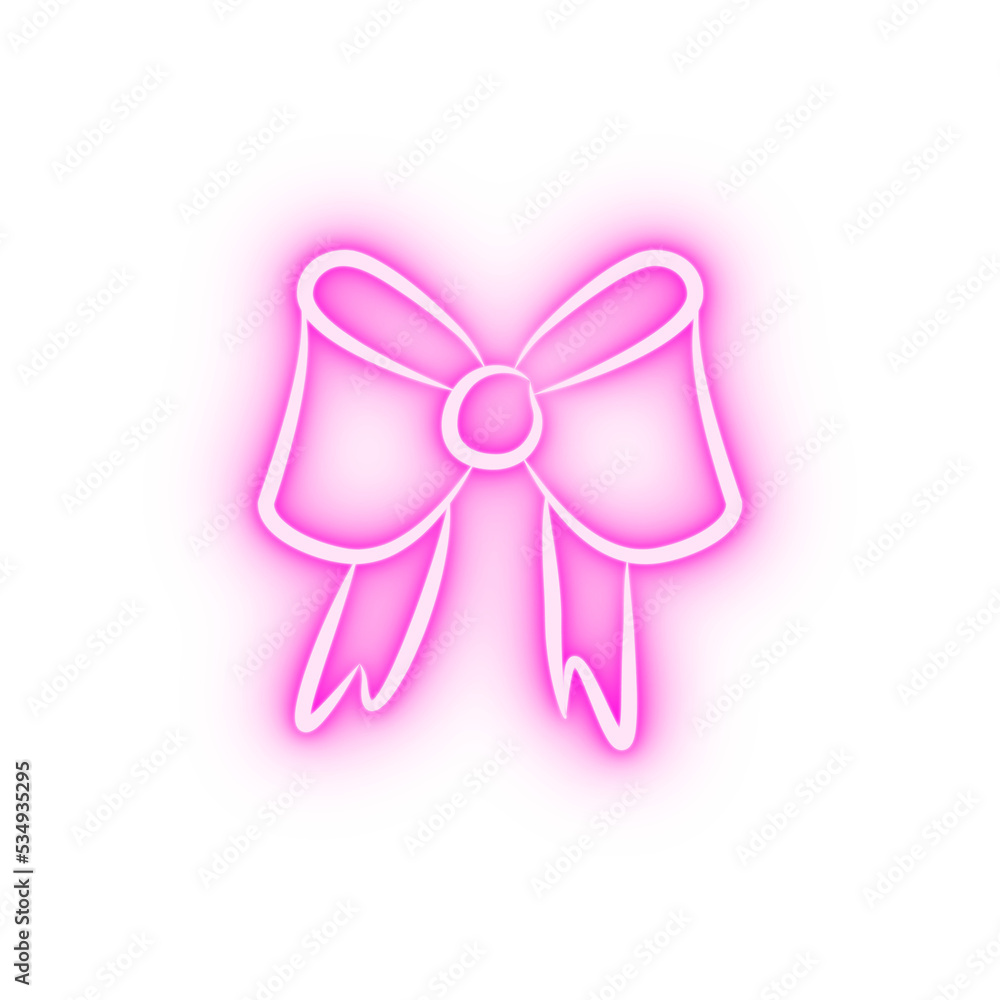 bow sketch neon icon bow sketch neon icon