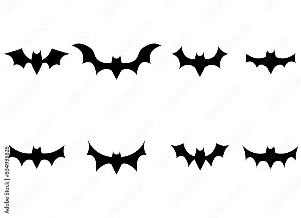 bat vector design illustration isolated on white background bat vector design illustration isolated on white background