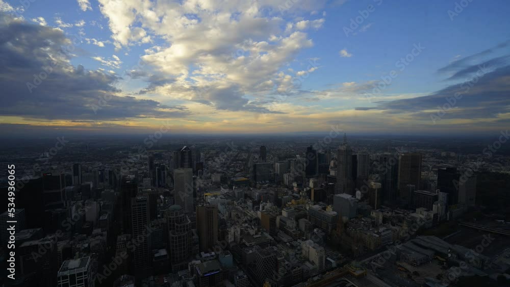 Timelapse of Melbourne Skyline during daytime Timelapse of Melbourne Skyline during daytime