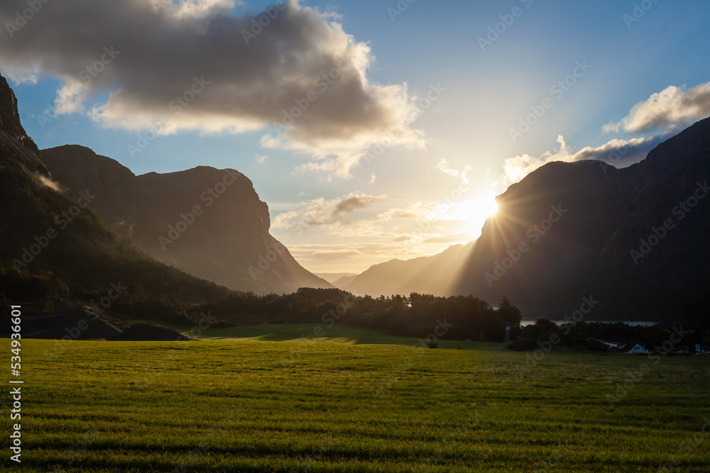 Spectacular Nature Rogaland Norway fiord landmark