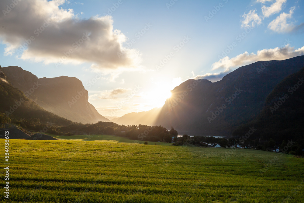 Spectacular Nature Rogaland Norway fiord landmark