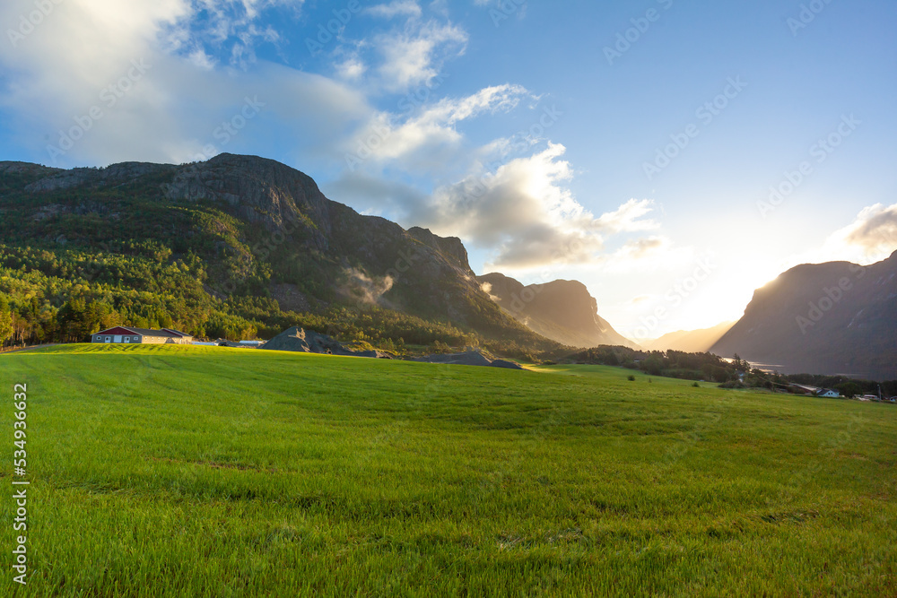 Spectacular Nature Rogaland Norway fiord landmark
