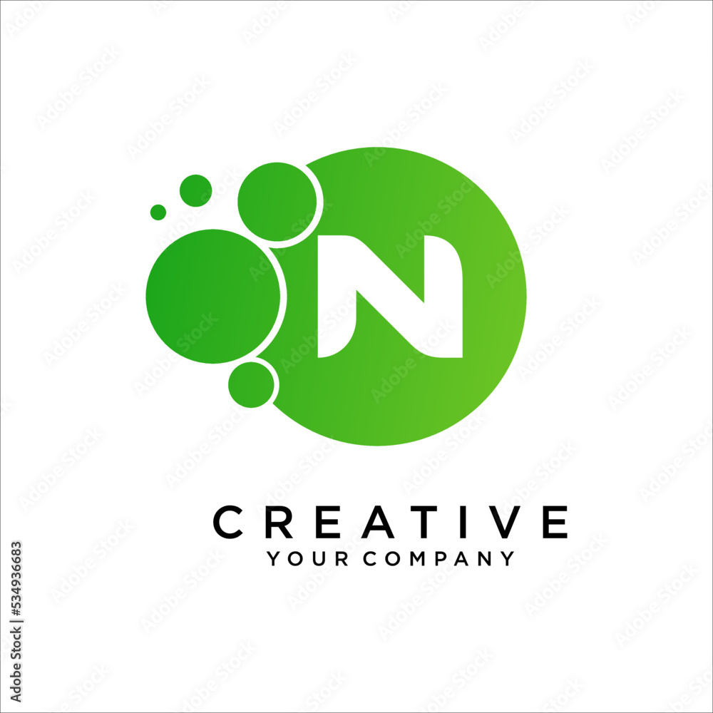 Letter N Nature logo icon design vector template elements Letter N Nature logo icon design vector template elements
