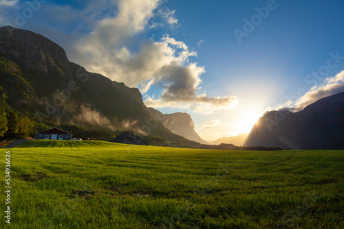 Obraz na płótnie Spectacular Nature Rogaland Norway fiord landmark w salonie