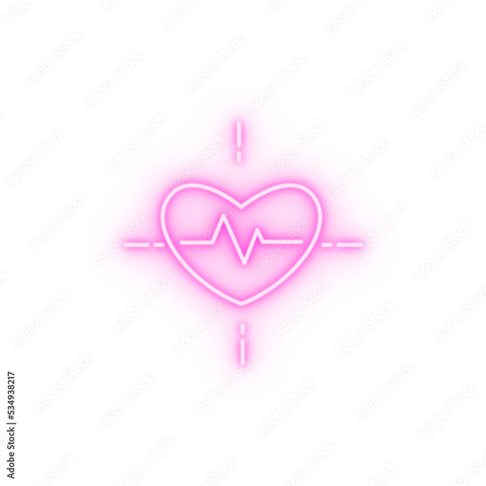 Blood pressure cholesterol concept line neon icon Blood pressure cholesterol concept line neon icon