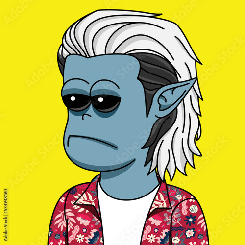 cartoon monster. monster character. Vector illustrations.
