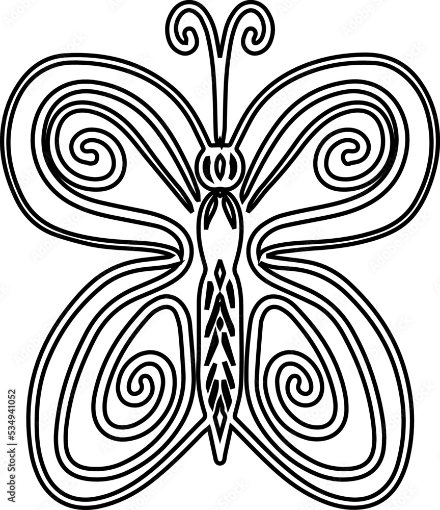 set of black and white butterflies set of black and white butterflies