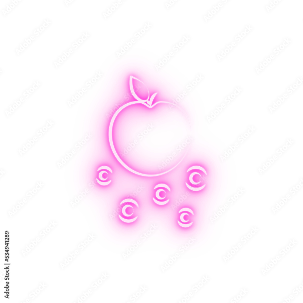 Gravitons neon icon