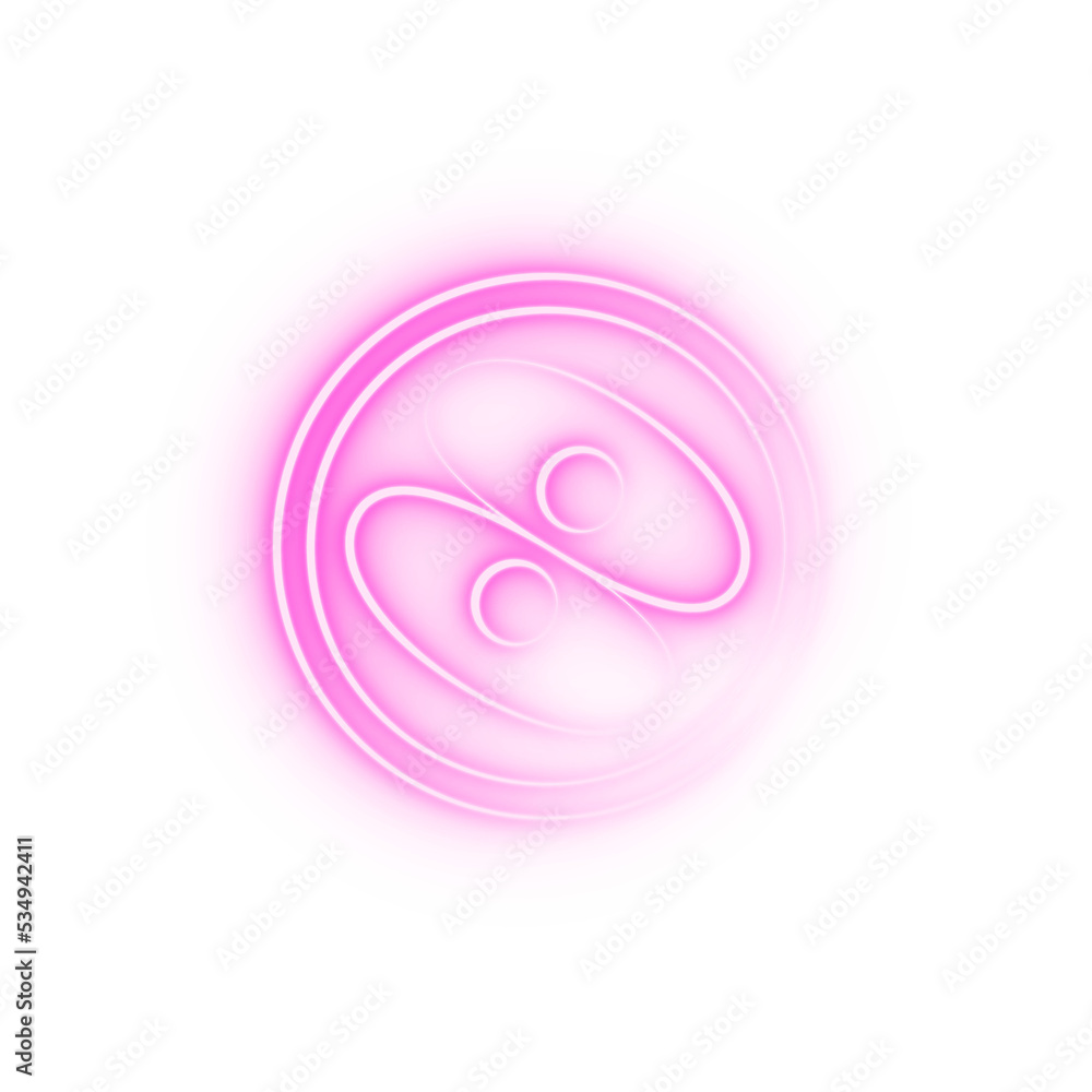 Obraz premium Fertilization ovarian concept line neon icon