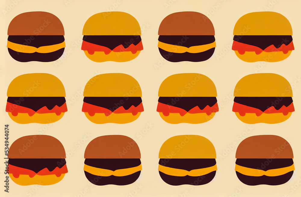 Scary Halloween background for fast food with hamburgers to cut Scary Halloween background for fast food with hamburgers to cut