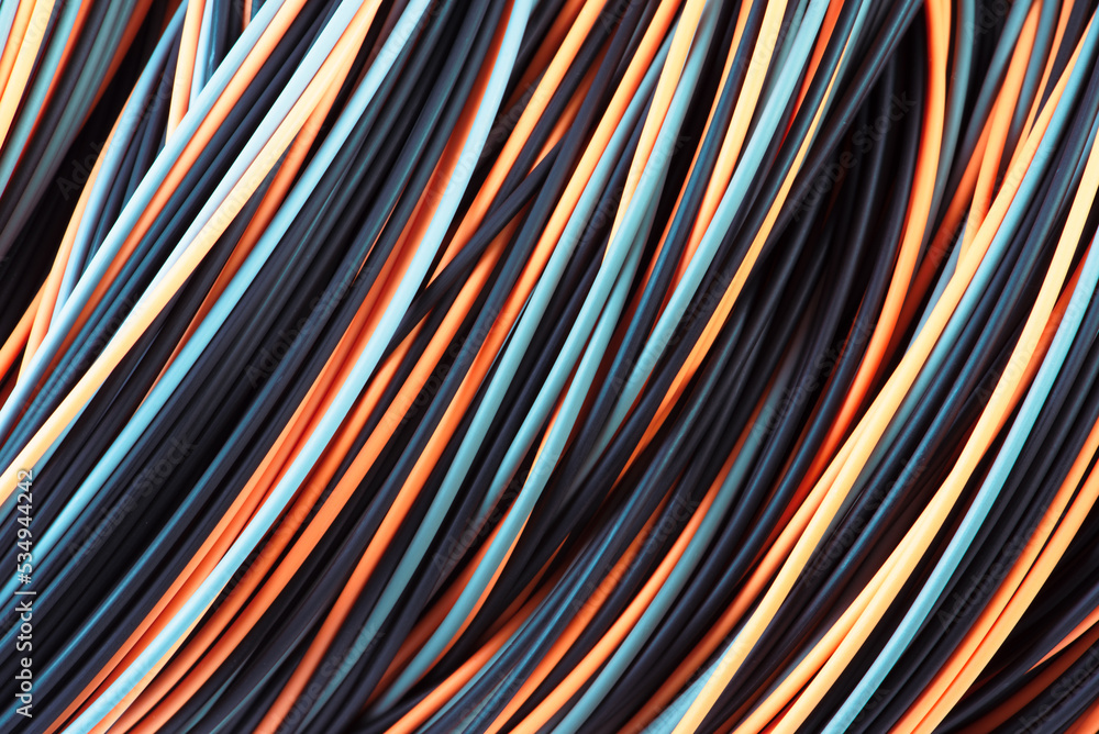 Multicolored telecommunications cables and wires Multicolored telecommunications cables and wires