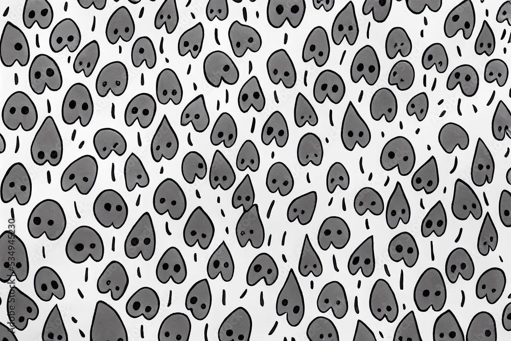 Fototapeta premium Halloween background with ghosts, texture