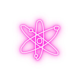 atomic elements sketch neon icon