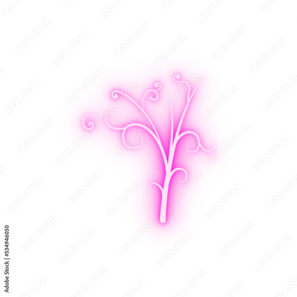 decorative flowers hand draw neon icon decorative flowers hand draw neon icon