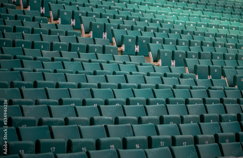Naklejka premium Empty seats of the stadium