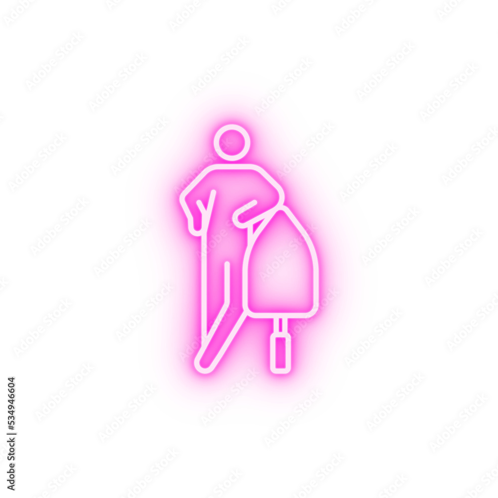 builder neon icon builder neon icon