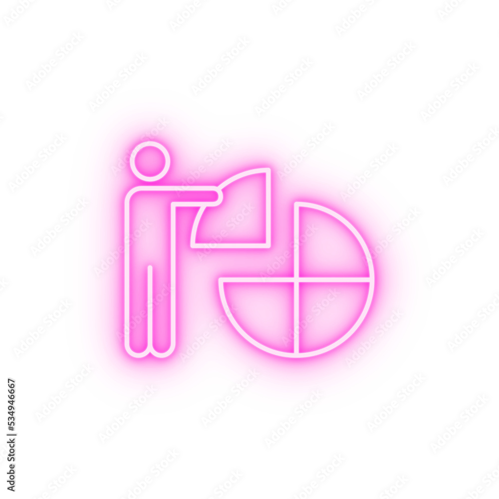 statistics growth graph neon icon statistics growth graph neon icon