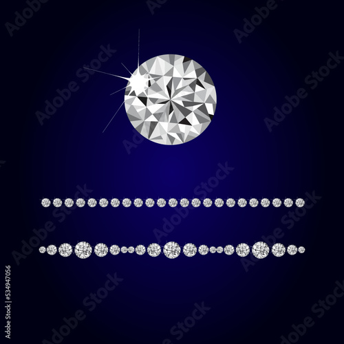 Vector brush in the form of a diamond for your design and creation of decorative elements and patterns. All parts are editable
