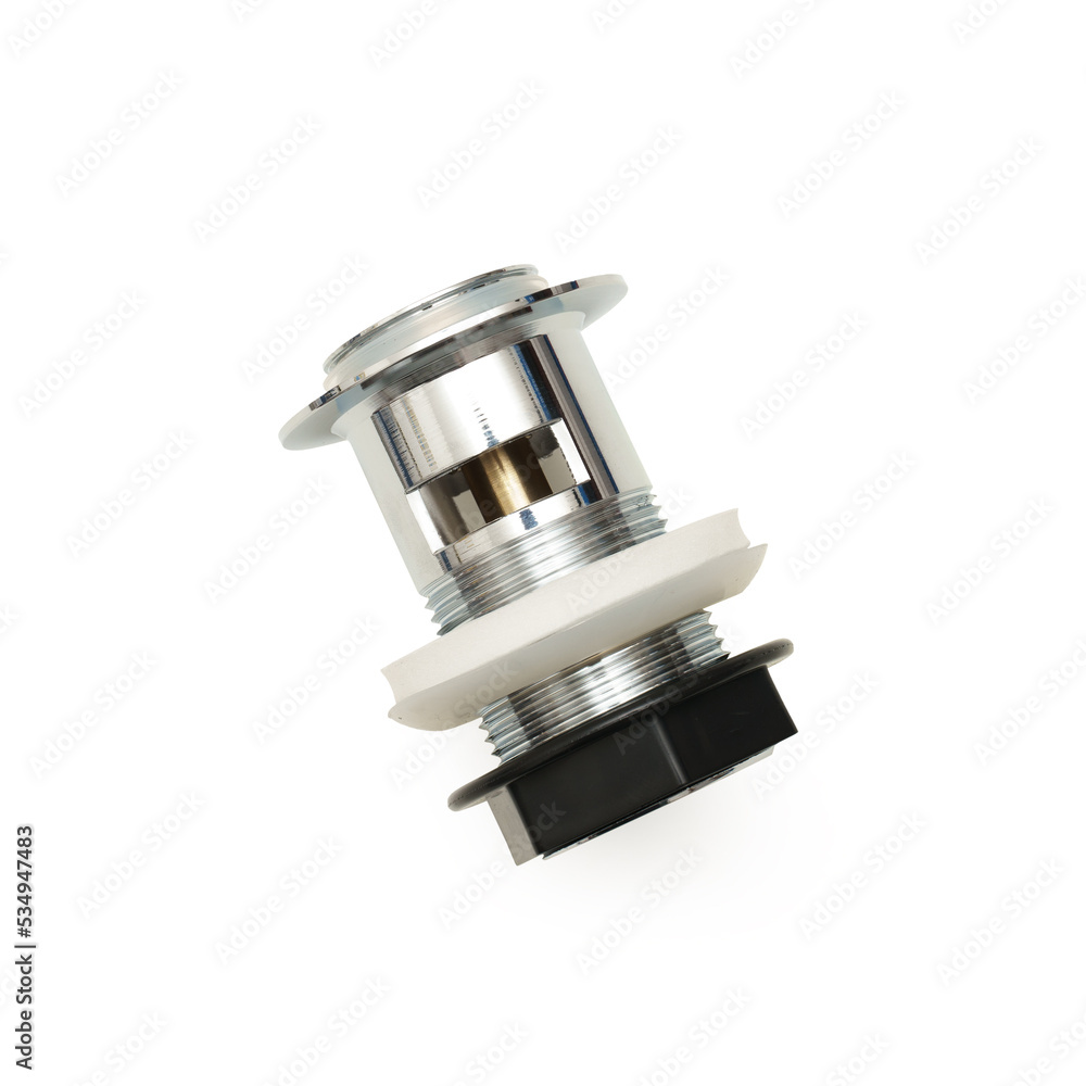 stopper for the sink. isolated white background stopper for the sink. isolated white background
