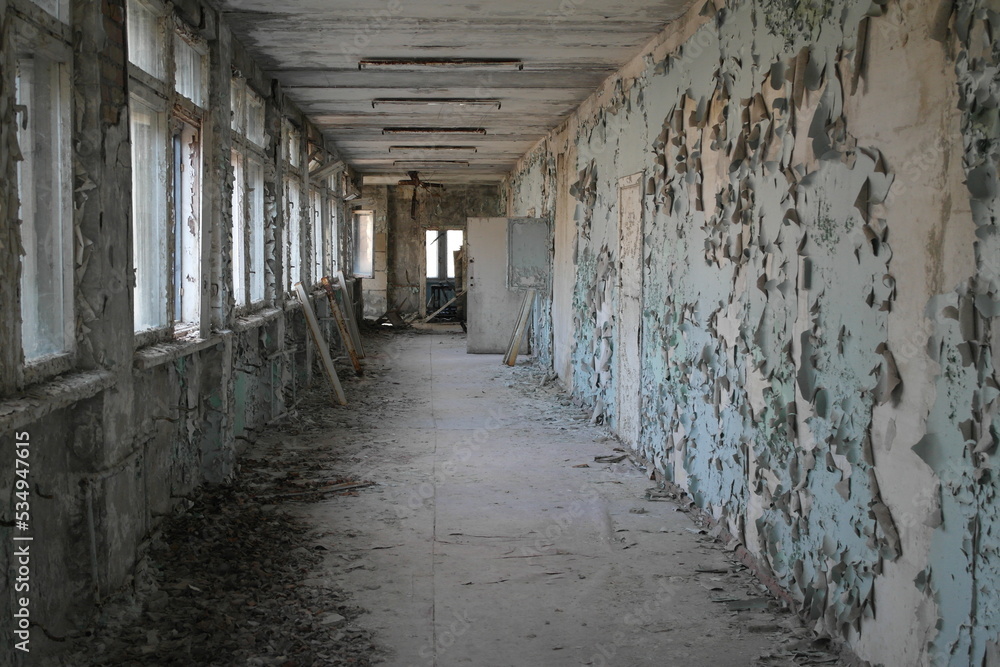 Obraz premium Abandoned School in Pripyat