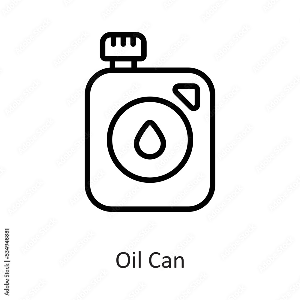 Oil can Outline Vector Icon Design illustration on White background. EPS 10 File Oil can Outline Vector Icon Design illustration on White background. EPS 10 File