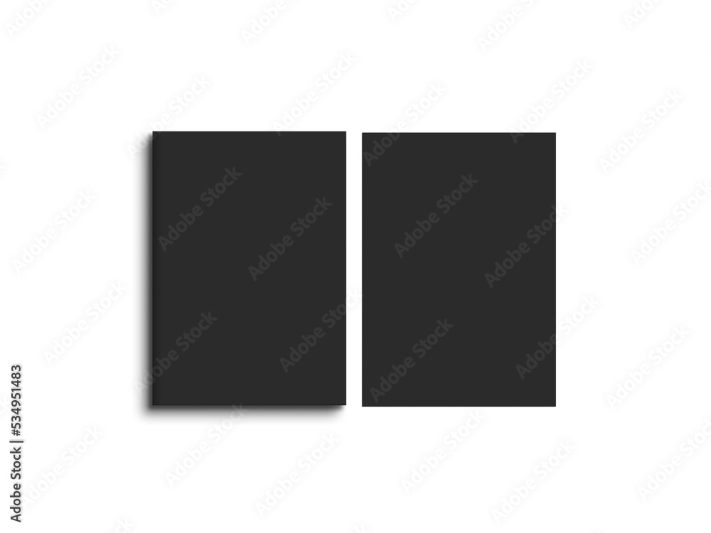 Dark document with letterhead mockup Dark document with letterhead mockup